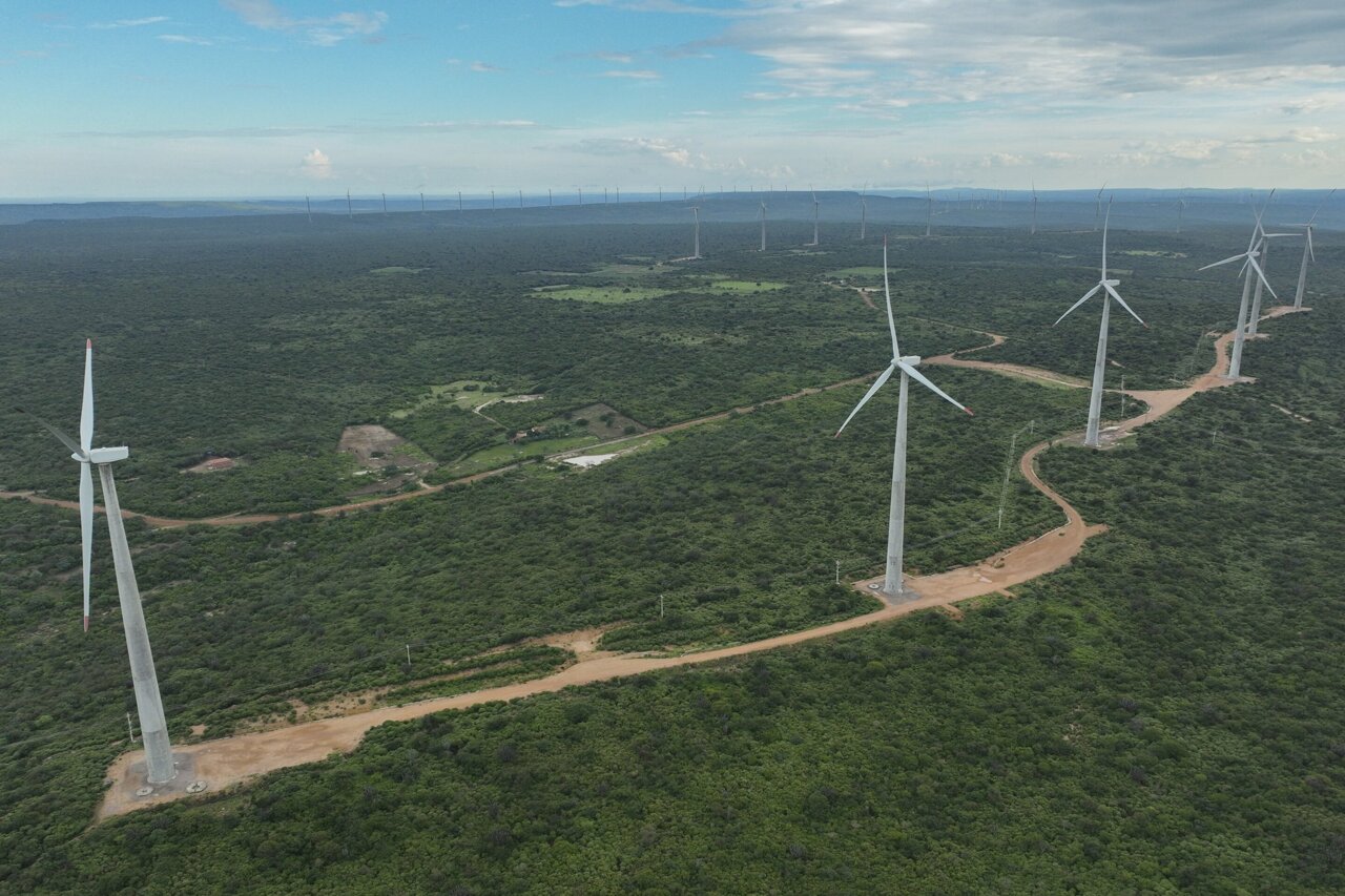 Plaatsing windmolens, Windenergie (Verra, Brazilië)